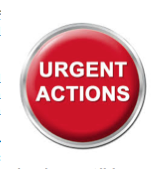 Urgent Action required